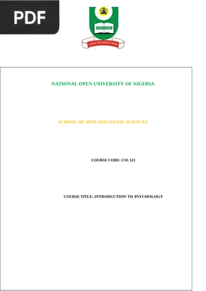 Introdution to Psychology