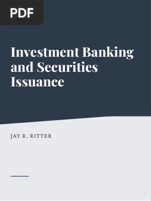 Investment Banking and Securities Issuance