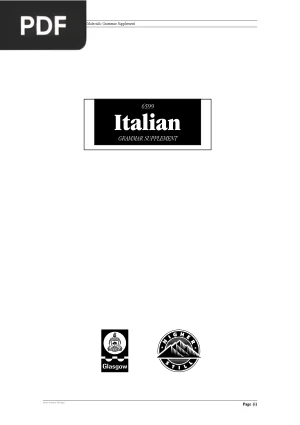 Italian Grammar Supplement