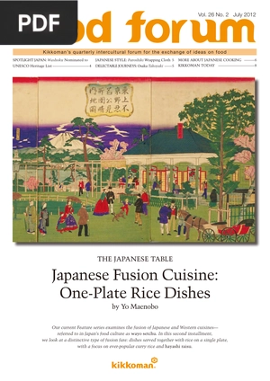 Japanese Fusion Cuisine: One – Plat Rice Dishes