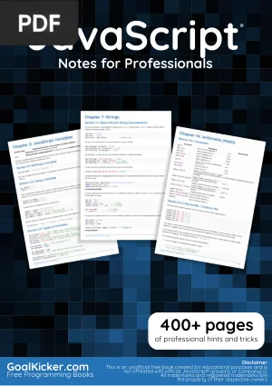 JavaScript Notes for Professionals