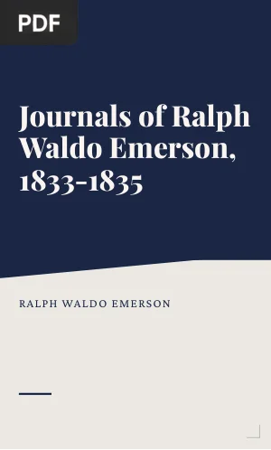 Journals of Ralph Waldo Emerson, 1833-1835