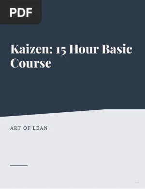 Kaizen: 15 Hour Basic Course