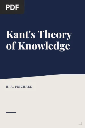 Kant's Theory of Knowledge