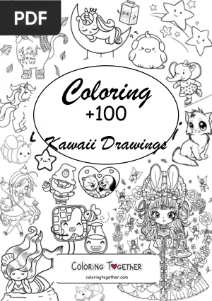 Kawaii Coloring Book