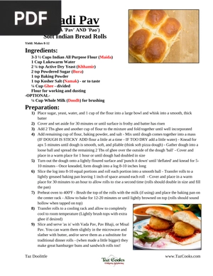 Ladi Pav (AKA 'Pav' AND 'Pao') Soft Indian Bread Rolls