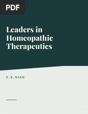 Leaders in Homeopathic Therapeutics