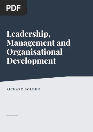 Leadership, Management and Organisational Development