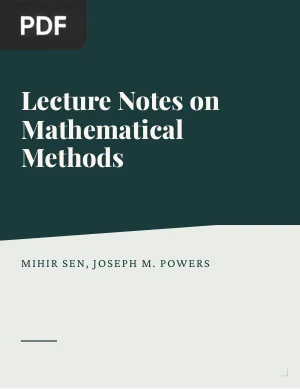 Lecture notes on mathematical methods