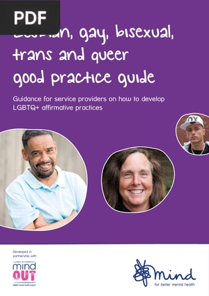 Lesbian, gay, bisexual, trans and queer good practice guide
