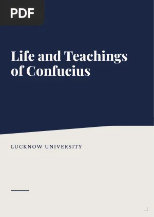 Life and Teachings of Confucius