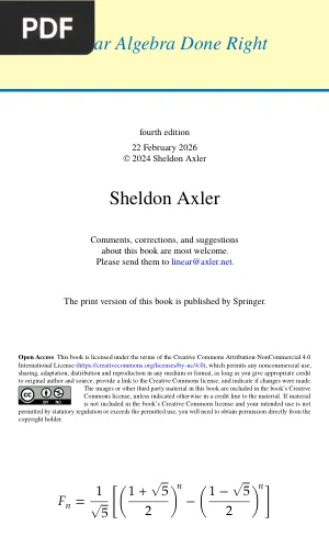 Linear Algebra Done Right