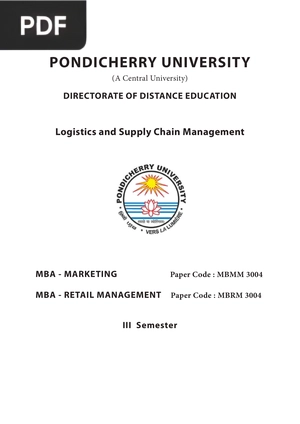 Logistics and Supply Chain Management