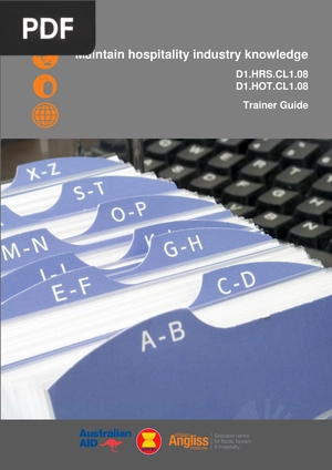 Maintain hospitality industry knowledge