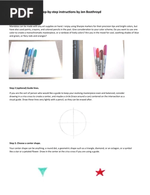 Making a mandala — step-by-step instructions