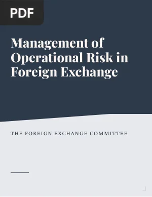 Management of Operational Risk in Foreign Exchange