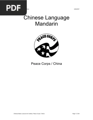 Mandarin Language Lessons