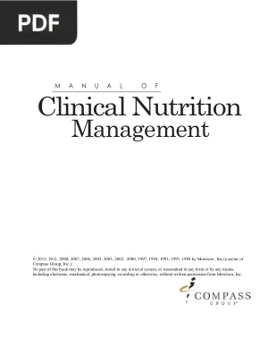 Manual of Clinical Nutrition Management