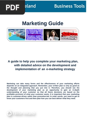 Marketing Guide, A guide to help you complete your marketing plan
