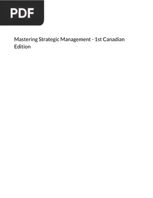Mastering Strategic Management