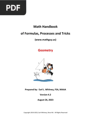 Math Handbook of Formulas, Processes and Tricks - Geometry