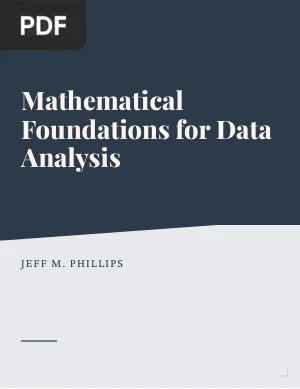 Mathematical Foundations for Data Analysis