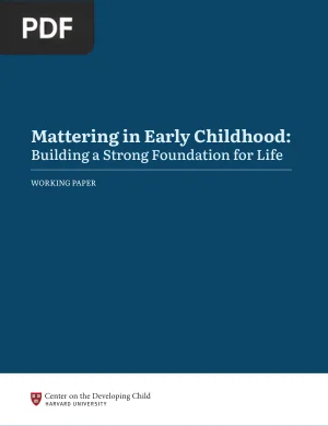 Mattering in Early Childhood