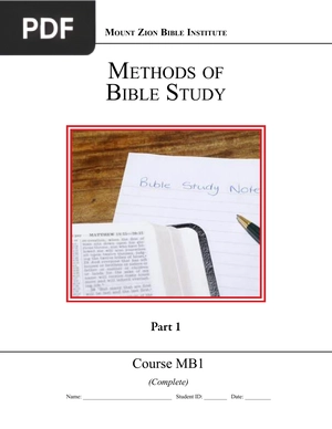 Methods for Bible Study