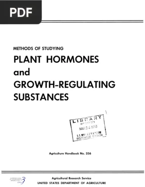 Methods of Studying Plant Hormones and Growth-Regulating Substances