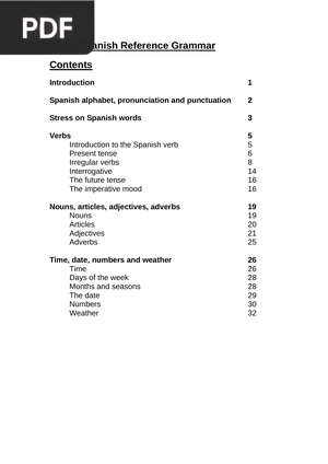 MFLE Spanish Reference Grammar