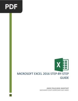 Microsoft Excel 2016 Step-by-Step Guide