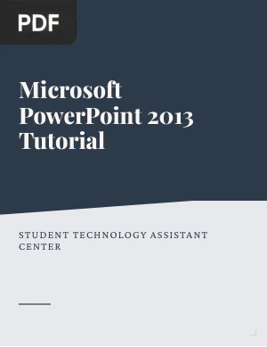 Microsoft PowerPoint 2013 Tutorial