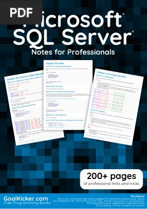 Microsoft SQL Server Notes for Professionals