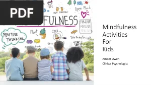 Mindfulness Activities for Kids