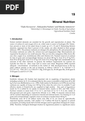 Mineral Nutrition