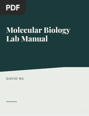 Molecular Biology Lab Manual