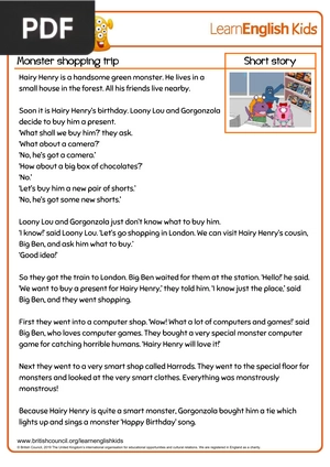 Monster shopping trip