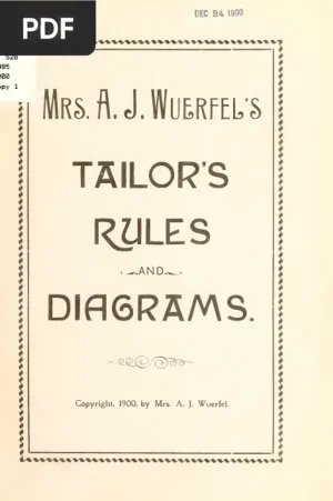 Mrs. A. J. Wuerfel's Tailors Rules and Diagrams