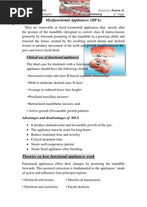 Myofunctional Appliances