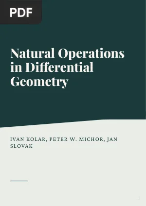 Natural Operations in Differential Geometry