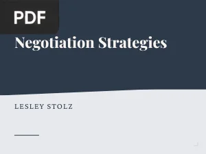 Negotiation Strategies