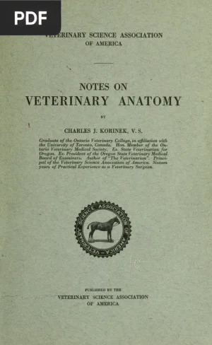 Notes on Veterinary Anatomy