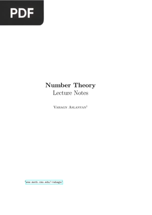 Number Theory