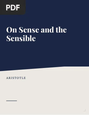 On Sense and the Sensible