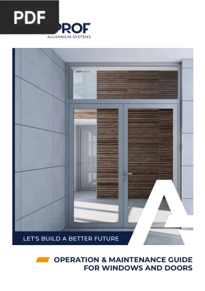Operation & Maintenance Guide for Windows and Doors