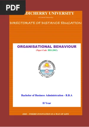 Organisational Behaviour