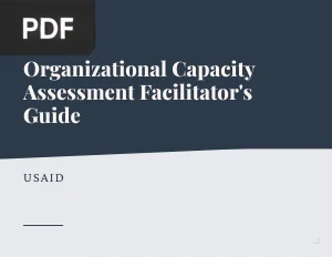 Organizational Capacity Assessment Facilitator's Guide