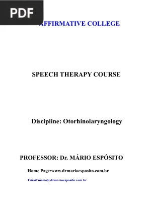 Otorhinolaryngology Handbook