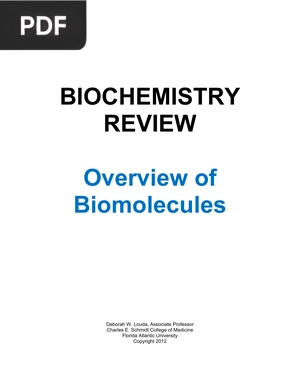 Overview of Biomolecules