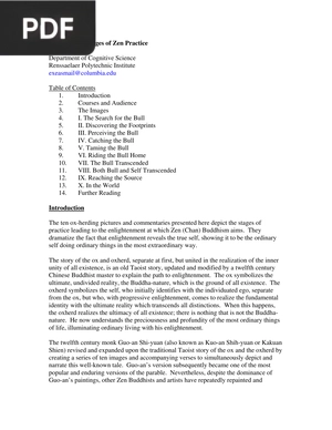 Ox Herding Stages of Zen Practice